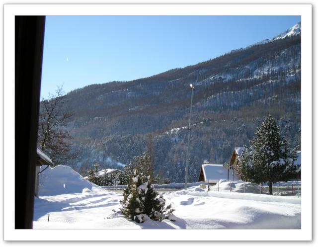 Vue de l'appartement en location au ski à Serre Chevalier